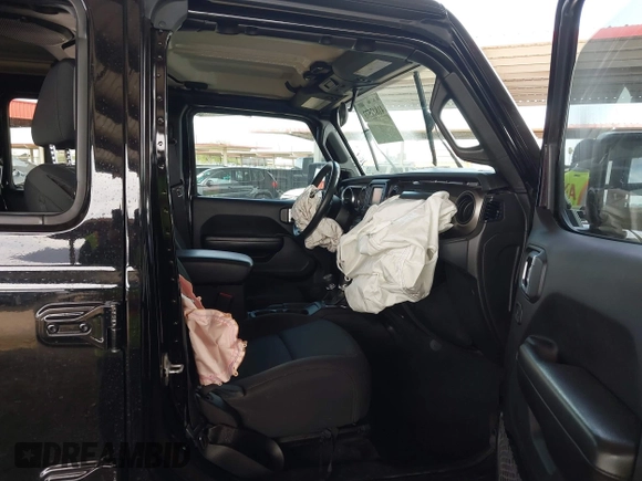 2019 Jeep Wrangler Unlimited Sport S with VIN 1C4HJXDN2KW630780, listed as a IAAI auction lot 41817573 with 56,113 mi miles and . Bid and sale history available at DreamBid. Image 5.
