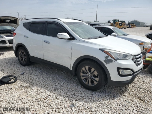 2015 Hyundai Santa Fe Sport with VIN 5XYZU3LB2FG237537, listed as a Copart auction lot 47547105 with 187,061 mi miles and Salvage Title. Bid and sale history available at carsss.com. Image 4.