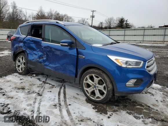 2019 Ford Escape Titanium with VIN 1FMCU9J96KUA01289, listed as a Copart auction lot 44680995 with 93,000 mi miles and Salvage Title. Bid and sale history available at carsss.com. Image 4.