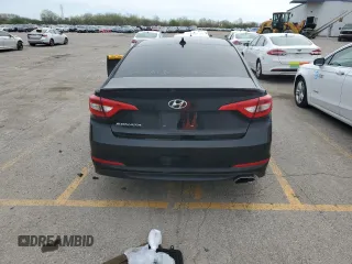 2017 Hyundai Sonata 2.4L with VIN 5NPE24AF6HH488766, listed as a Copart auction lot 55162855 with 134,099 mi miles and Clean Title. Bid and sale history available at DreamBid. Image 6.