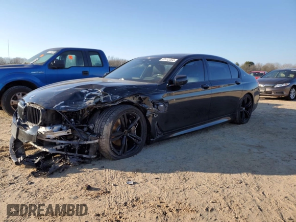 2018 BMW 7 Series 740e xDrive iPerformance with VIN WBA7J2C53JG938305, listed as a Copart auction lot 87412354 with 0 mi miles and Salvage Title. Bid and sale history available at carsss.com. Image 1.