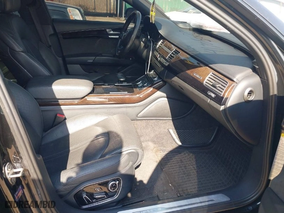 2017 Audi A8 L with VIN WAU44AFDXHN004395, listed as a IAAI auction lot 41705688 with 63,282 mi miles. Bid and sale history available at carsss.com. Image 5.