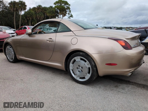 2003 Lexus SC 430 with VIN JTHFN48YX30043941, listed as a Copart auction lot 74352394 with Not Provided miles and Salvage Title. Bid and sale history available at DreamBid. Image 2.
