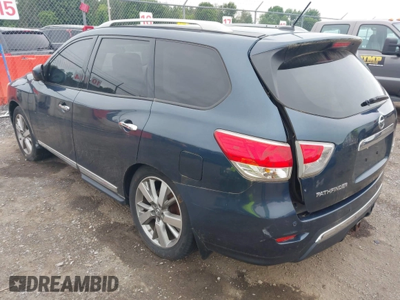 2013 Nissan Pathfinder SV with VIN 5N1AR2MM1DC690487, listed as a IAAI auction lot 42611901 with 158,362 mi miles and . Bid and sale history available at DreamBid. Image 3.