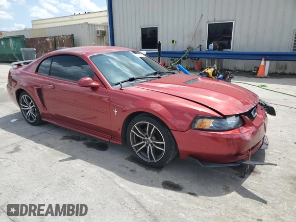 2003 Ford Mustang Standard with VIN 1FAFP40403F418081, listed as a Copart auction lot 49983165 with 232,853 mi miles and Salvage Title. Bid and sale history available at carsss.com. Image 4.