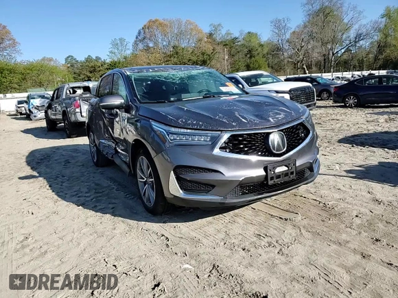 2019 Acura RDX Technology with VIN 5J8TC1H56KL005233, listed as a Copart auction lot 53622235 with 51,702 mi miles and Salvage title. Bid and sale history available at DreamBid. Image 12.