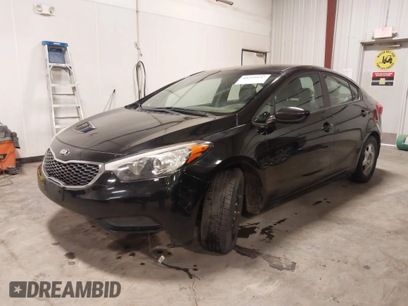 2016 Kia Forte LX with VIN KNAFK4A61G5523911, listed as a IAAI auction lot 41259147 with 114,740 mi miles. Bid and sale history available at carsss.com. Image 2.