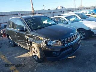 2015 Jeep Compass Sport with VIN 1C4NJDBB4FD317144, listed as a IAAI auction lot 41592275 with 154,389 mi miles. Bid and sale history available at carsss.com. Image 1.