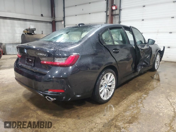 2023 BMW 3 Series 330e xDrive with VIN 3MW39FS08P8C88897, listed as a Copart auction lot 51423425 with 16,163 mi miles and Salvage Title. Bid and sale history available at carsss.com. Image 3.