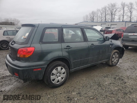 2003 Mitsubishi Outlander LS with VIN JA4LX31G13U113680, listed as a Copart auction lot 43475025 with 138,364 mi miles and Salvage Title. Bid and sale history available at carsss.com. Image 3.