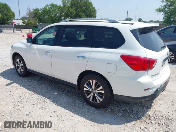 2020 Nissan Pathfinder SV with VIN 5N1DR2BN0LC580649, listed as a IAAI auction lot 42805567 with 107,896 mi miles and . Bid and sale history available at DreamBid. Image 3.