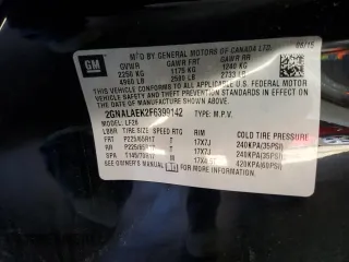 2015 Chevrolet Equinox LS z VIN 2GNALAEK2F6399142, wystawiony jako Copart lot #44582915 z przebiegiem 100 678 mil mil oraz Szkoda całkowita • Salvage title. Historia ofert i sprzedaży dostępna na DreamBid. Obrazek 13.