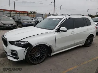 2021 BMW X7 ALPINA XB7 with VIN 5UXCX6C19M9F84210, listed as a Copart auction lot 56889024 with 11,203 mi miles and Salvage Title. Bid and sale history available at carsss.com. Image 1.