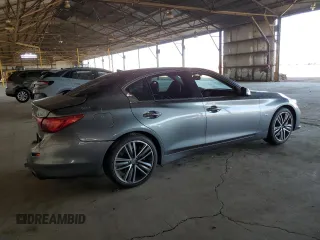 2015 Infiniti Q50 Premium with VIN JN1BV7AP1FM342088, listed as a Copart auction lot 56920195 with 106,585 mi miles and Salvage title. Bid and sale history available at DreamBid. Image 3.