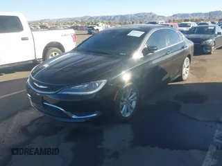 2015 Chrysler 200 Limited with VIN 1C3CCCAB9FN632906, listed as a IAAI auction lot 41418163 with 181,428 mi miles. Bid and sale history available at carsss.com. Image 2.