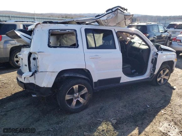 2017 Jeep Patriot High Altitude with VIN 1C4NJRFB4HD172312, listed as a Copart auction lot 89000525 with 0 mi miles and Salvage Title. Bid and sale history available at carsss.com. Image 3.