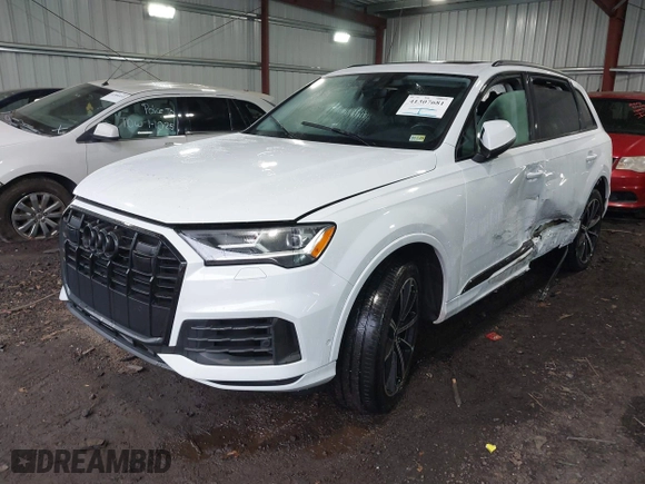 2023 Audi Q7 Premium Plus with VIN WA1LXBF76PD002387, listed as a IAAI auction lot 41307681 with 27,674 mi miles. Bid and sale history available at carsss.com. Image 17.