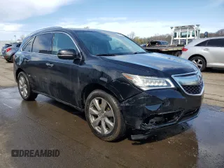 2014 Acura MDX Advance with VIN 5FRYD4H83EB041321, listed as a Copart auction lot 53057295 with Not Provided miles and Salvage Title. Bid and sale history available at DreamBid. Image 4.
