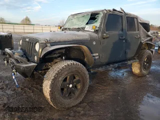 2018 Jeep Wrangler JK Unlimited Sport with VIN 1C4BJWDGXJL859340, listed as a Copart auction lot 41797885 with 90,714 mi miles and Salvage Title. Bid and sale history available at carsss.com. Image 1.