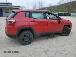 2019 Jeep Compass Sport with VIN 3C4NJDAB6KT827629, listed as a Copart auction lot 52756685 with 44,882 mi miles and Salvage title. Bid and sale history available at DreamBid. Image 3.