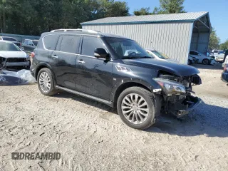 2016 Infiniti QX80 with VIN JN8AZ2NF1G9612303, listed as a Copart auction lot 75698364 with 110,847 mi miles and Salvage Title. Bid and sale history available at carsss.com. Image 4.