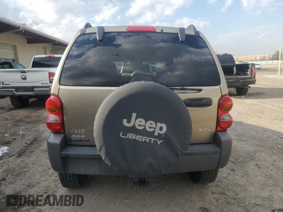 2004 Jeep Liberty Sport with VIN 1J4GL48K04W105430, listed as a Copart auction lot 50287225 with 135,682 mi miles and Clean Title. Bid and sale history available at carsss.com. Image 6.