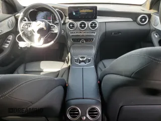 2021 Mercedes-Benz C 300 with VIN W1KWF8DB9MR605631, listed as a Copart auction lot 46062995 with 23,165 mi miles and Salvage Title. Bid and sale history available at carsss.com. Image 8.