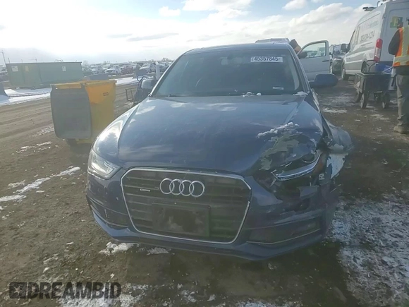 2014 Audi A4 Premium with VIN WAUBFAFL6EA080305, listed as a Copart auction lot 45357845 with 120,508 mi miles and Salvage Title. Bid and sale history available at carsss.com. Image 11.