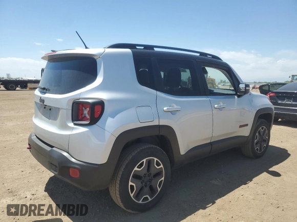 2017 Jeep Renegade Trailhawk с VIN ZACCJBCB9HPE82976, выставлен на аукционе Copart как лот 58247235 с пробегом 92 350 миль миль и Списание • Salvage title. История ставок и продаж доступна на DreamBid. Изображение 3.