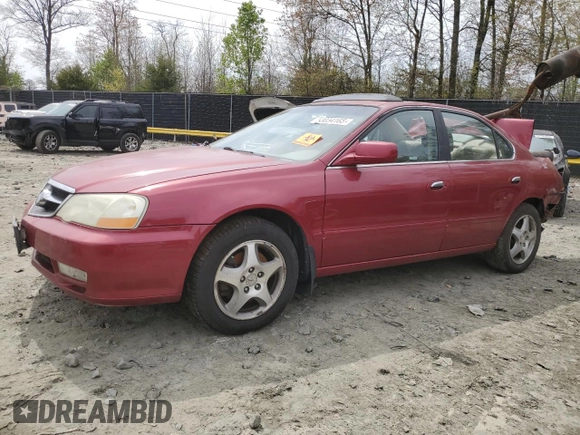 2003 Acura TL w/Navigation System with VIN 19UUA56793A004127, listed as a Copart auction lot 53034165 with 246,969 mi miles and Salvage Title. Bid and sale history available at carsss.com. Image 1.