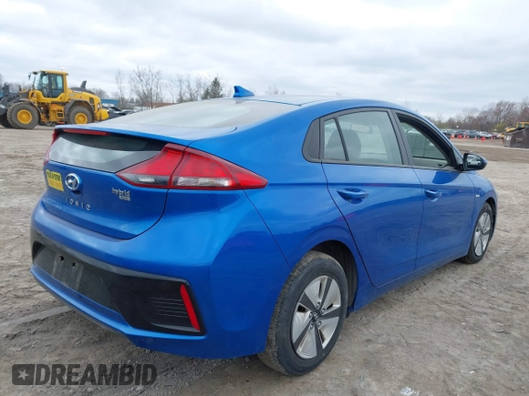 2017 Hyundai Ioniq Blue with VIN KMHC65LC7HU024102, listed as a IAAI auction lot 42057067 with 126,313 mi miles and . Bid and sale history available at DreamBid. Image 4.