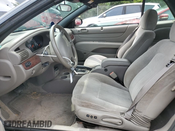 2001 Chrysler Sebring with VIN 1C3EL45U11N706855, listed as a Copart auction lot 62395804 with 78,725 mi miles and Non Repairable. Bid and sale history available at DreamBid. Image 7.
