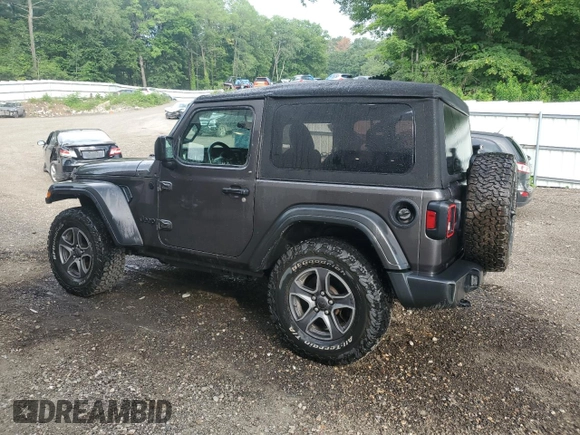 2021 Jeep Wrangler Willys with VIN 1C4GJXAG8MW756324, listed as a Copart auction lot 61951645 with 37,601 mi miles and Salvage title. Bid and sale history available at DreamBid. Image 2.