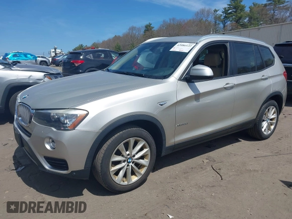 2016 BMW X3 xDrive28i with VIN 5UXWX9C54G0D68999, listed as a IAAI auction lot 42086122 with 107,697 mi miles and . Bid and sale history available at DreamBid. Image 2.