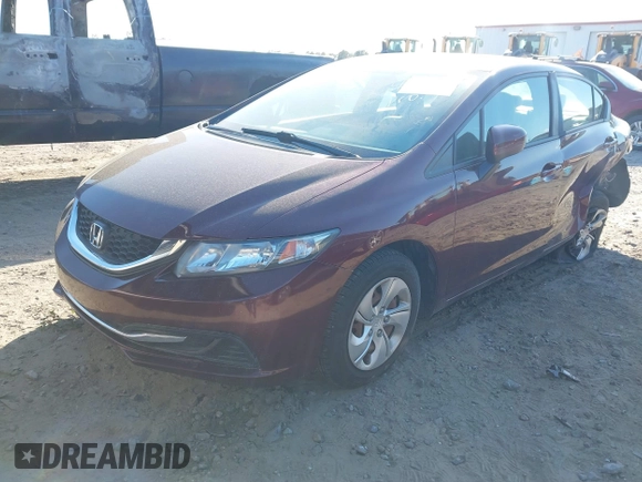2015 Honda Civic LX with VIN 19XFB2F56FE251009, listed as a IAAI auction lot 41865851 with 95,432 mi miles and . Bid and sale history available at DreamBid. Image 17.