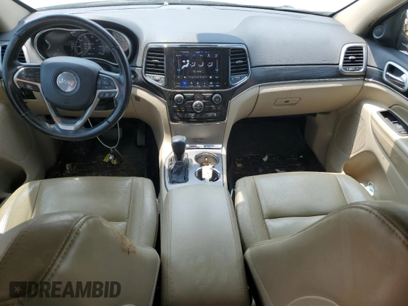 2021 Jeep Grand Cherokee Limited with VIN 1C4RJEBG4MC844459, listed as a Copart auction lot 58844255 with 52,580 mi miles and Salvage title. Bid and sale history available at DreamBid. Image 8.