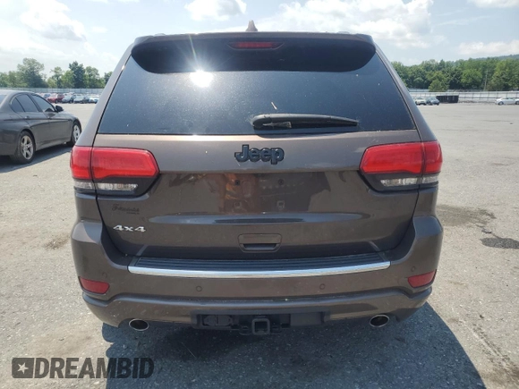 2020 Jeep Grand Cherokee Overland with VIN 1C4RJFCG7LC407185, listed as a Copart auction lot 62366435 with 44,679 mi miles and Salvage title. Bid and sale history available at DreamBid. Image 6.