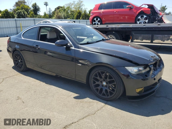 2008 BMW 3 Series 328i with VIN WBAWV13508P118493, listed as a Copart auction lot 57826135 with 140,222 mi miles and Salvage title. Bid and sale history available at DreamBid. Image 4.