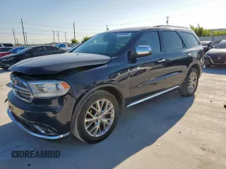 2016 Dodge Durango SXT with VIN 1C4RDHAG9GC346546, listed as a Copart auction lot 60976885 with 145,260 mi miles and Salvage title. Bid and sale history available at DreamBid. Image 1.