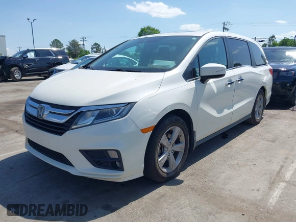2019 Honda Odyssey EX-L with VIN 5FNRL6H76KB101969, listed as a IAAI auction lot 41985816 with 107,309 mi miles. Bid and sale history available at carsss.com. Image 17.