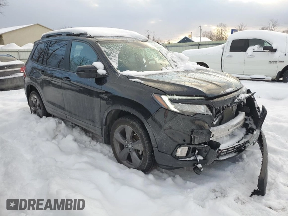 2021 Honda Passport Touring with VIN 5FNYF8H95MB018665, listed as a Copart auction lot 44263555 with 102,458 mi miles and Salvage Title. Bid and sale history available at carsss.com. Image 4.