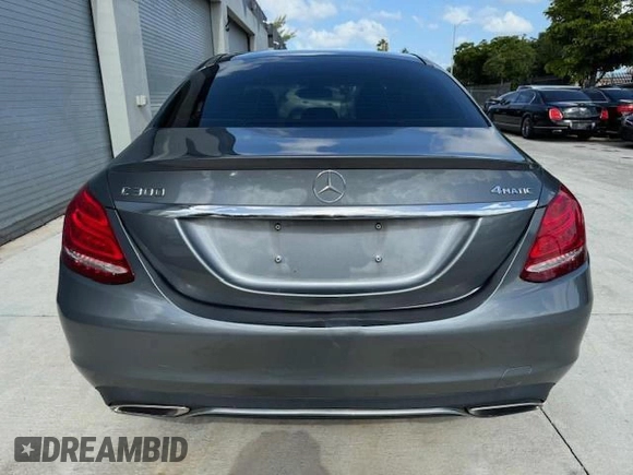 2017 Mercedes-Benz C 300 with VIN 55SWF4KB4HU214841, listed as a Copart auction lot 88178535 with 162,210 mi miles and Salvage Title. Bid and sale history available at DreamBid. Image 6.