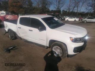 2022 Chevrolet Colorado 2WD Work Truck with VIN 1GCGSBEN4N1147688, listed as a IAAI auction lot 40993608 with 129,023 mi miles. Bid and sale history available at carsss.com. Image 1.