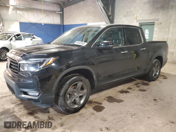 2022 Honda Ridgeline RTL-E with VIN 5FPYK3F73NB023341, listed as a Copart auction lot 48492955 with 42,612 mi miles and Salvage title. Bid and sale history available at DreamBid. Image 1.