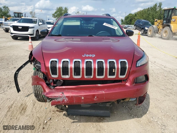 2016 Jeep Cherokee Sport with VIN 1C4PJMAS9GW349118, listed as a Copart auction lot 69532944 with 73,876 mi miles and Salvage Title. Bid and sale history available at carsss.com. Image 5.