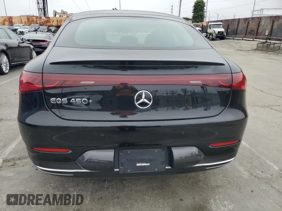 2022 Mercedes-Benz EQS with VIN W1KCG2DB2NA014313, listed as a Copart auction lot 56530564 with 22,789 mi miles and Salvage Title. Bid and sale history available at carsss.com. Image 6.