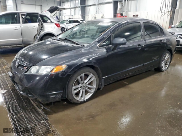 2008 Honda Civic Sdn Si with VIN 2HGFA55518H707285, listed as a Copart auction lot 53088855 with 180,465 mi miles and Clean Title. Bid and sale history available at carsss.com. Image 1.