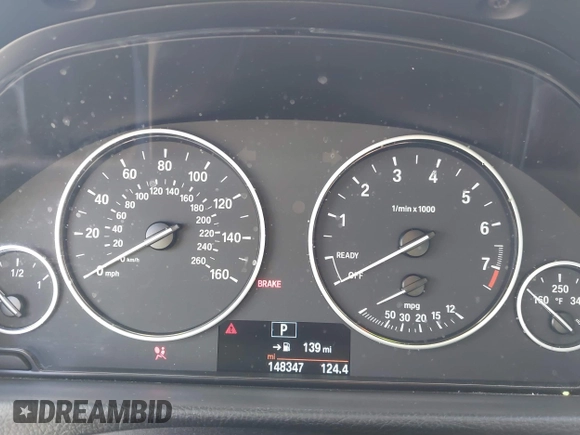 2015 BMW 3 Series 328i with VIN WBA3C1C52FK119339, listed as a IAAI auction lot 41549876 with 148,347 mi miles and . Bid and sale history available at carsss.com. Image 7.