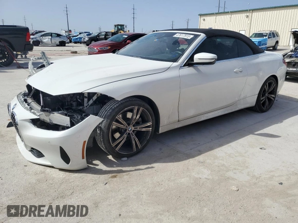 2021 BMW 4 Series 430i with VIN WBA23AT08MCG90733, listed as a Copart auction lot 47617915 with 18,904 mi miles and Salvage title. Bid and sale history available at DreamBid. Image 1.