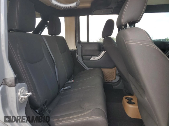 2017 Jeep Wrangler Unlimited 75th Anniversary with VIN 1C4BJWEG6HL676557, listed as a Copart auction lot 55426945 with 75,741 mi miles and Salvage title. Bid and sale history available at DreamBid. Image 11.